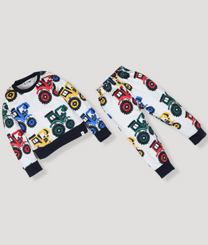 Kids Printed Full Sleeve Multi colour t-Shirt and Pant