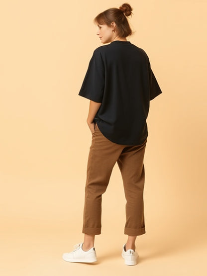 J&JP Mens oversized Puff Printed Tshirt