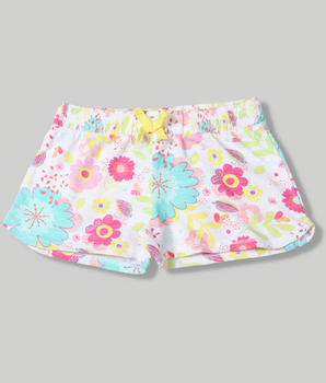 Babies Multicolour Floral Print Cotton slub jersey Pant