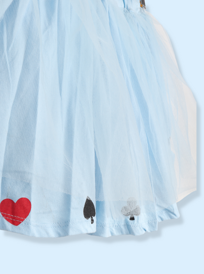 Kids Girls Blue Solid Tutu Skirt