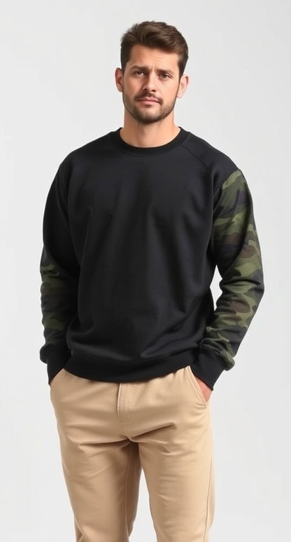 Army Men's Black Sweatshirt