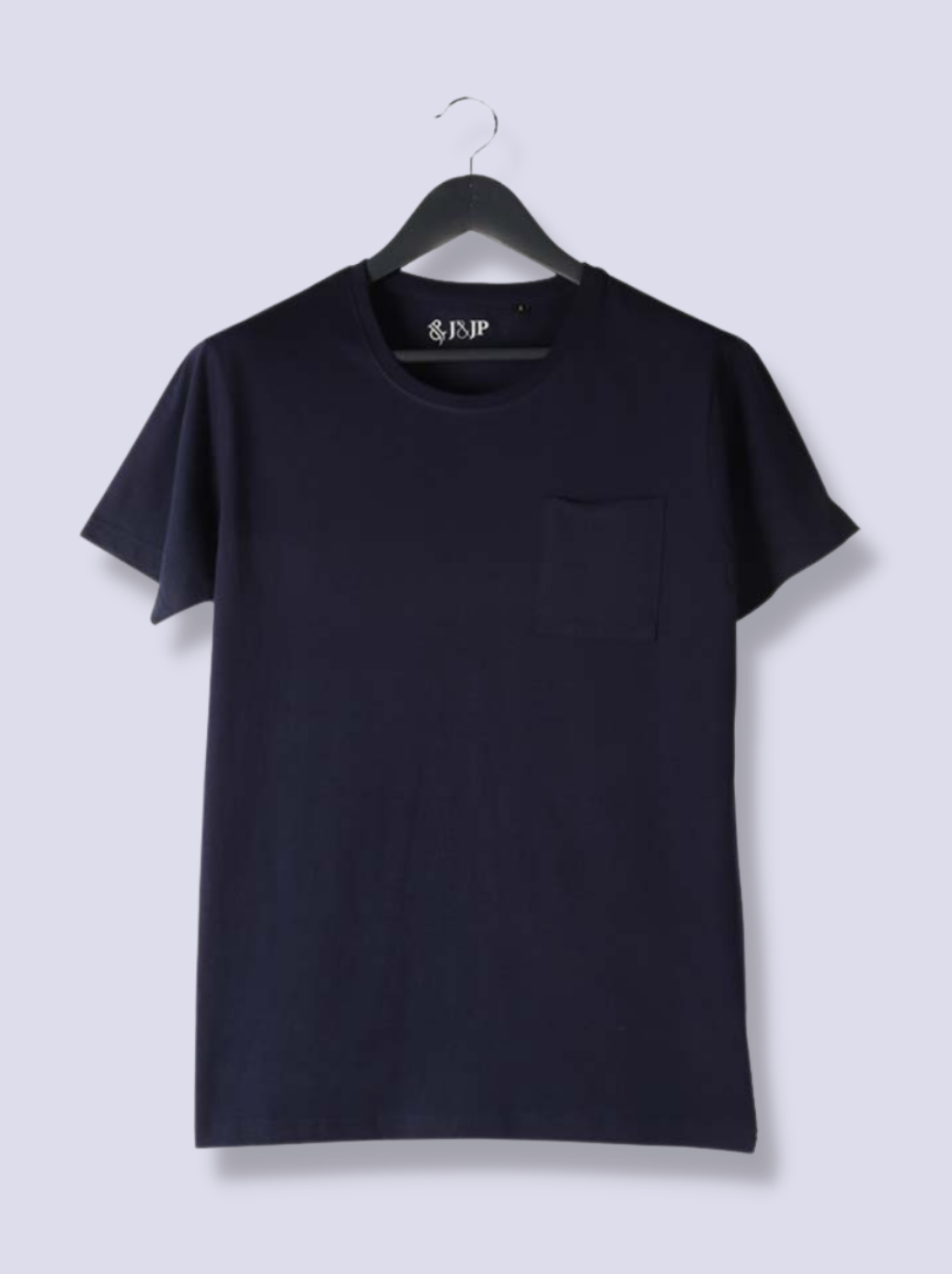 Mens Navy Half sleeve Solid Interlock Knit T-shirt