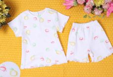 J&JP Babies Printed Soft Cotton T-shirt and Shorts Set