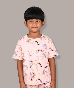 Kids Printed Full Sleeve Multi colour t-Shirt and Pant