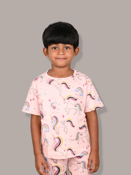 Kids Printed Full Sleeve Multi colour t-Shirt and Pant