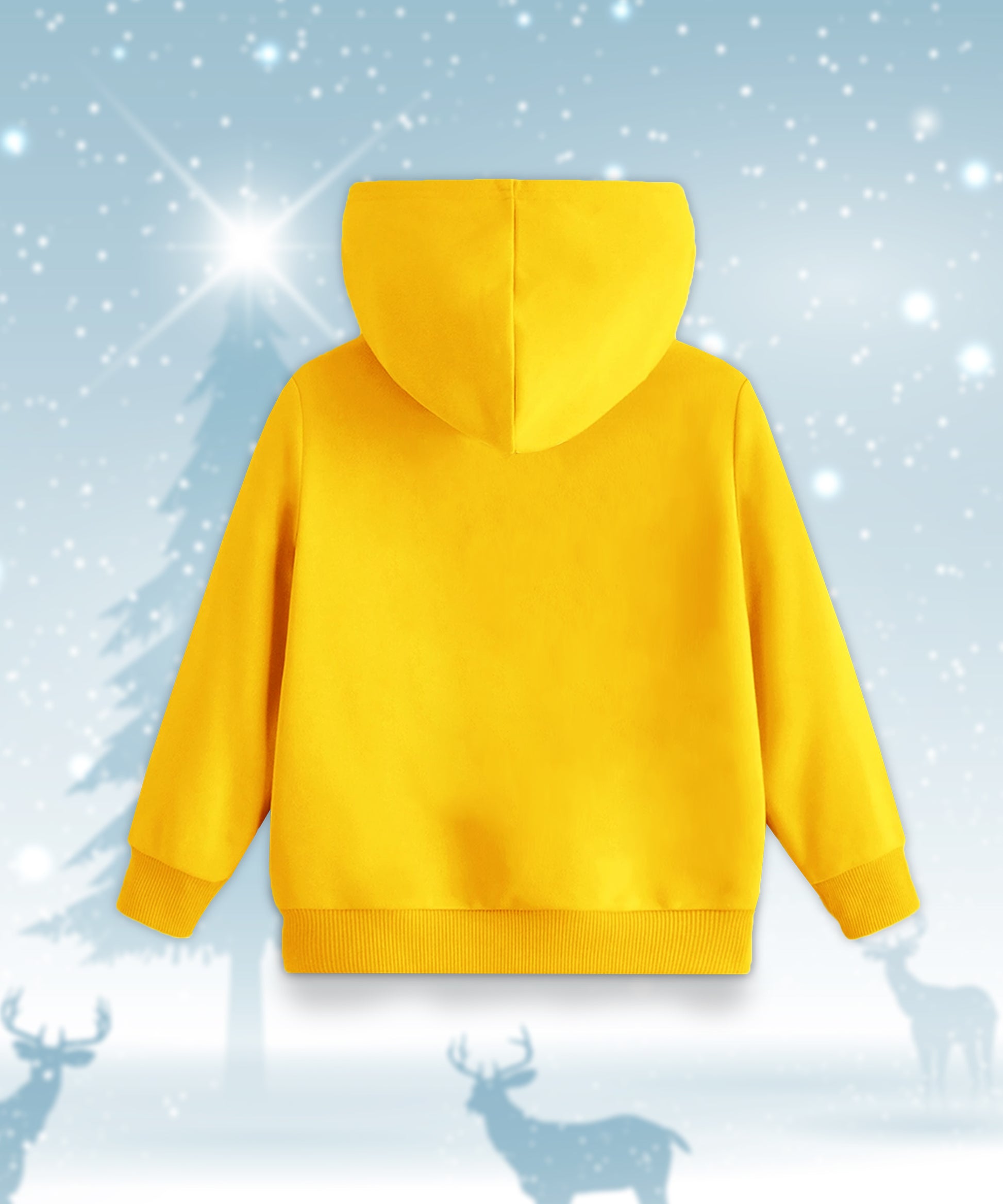 Kids' Yellow Santa Hoodie –