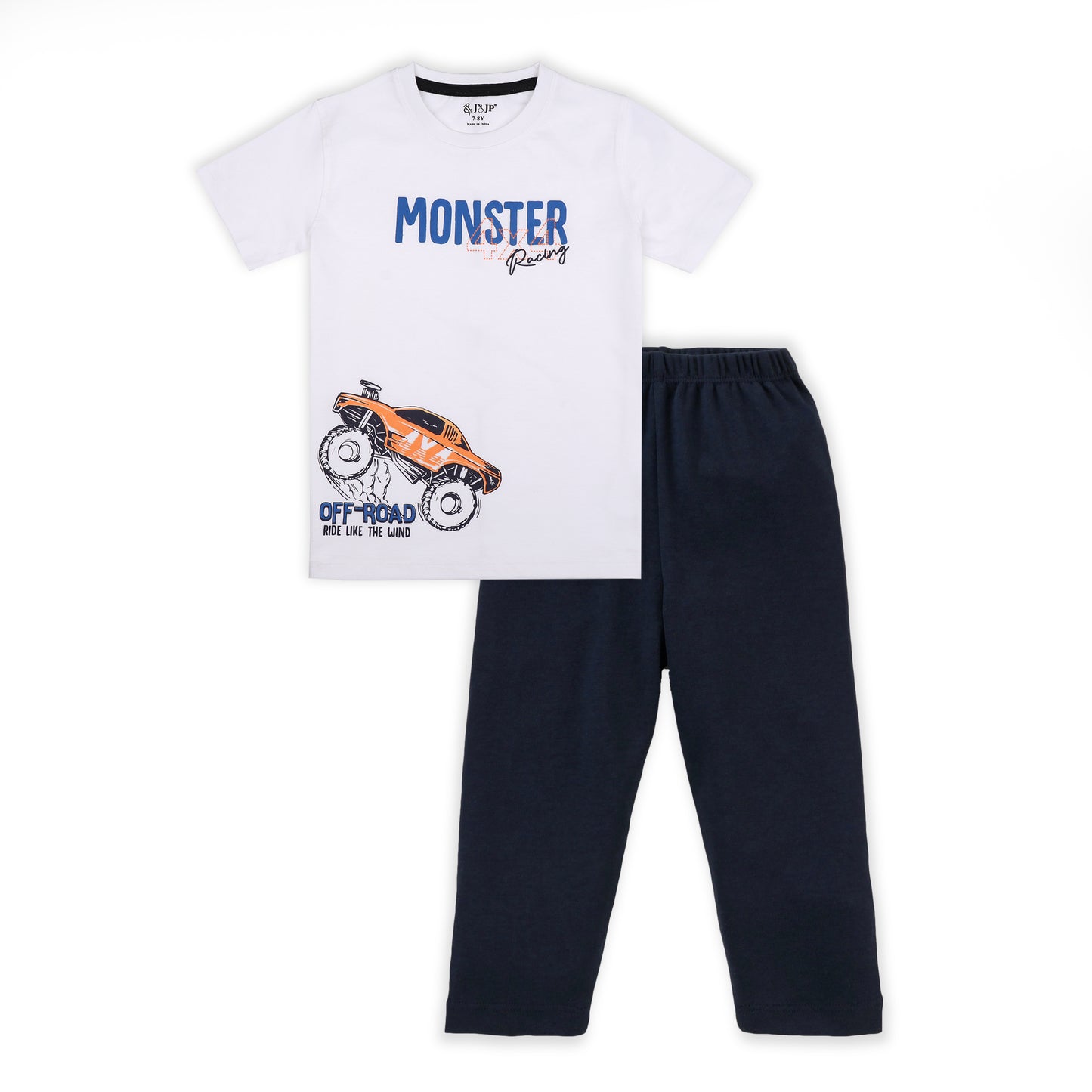 J&JP Kids Boys Printed T-shirt and Pant Set