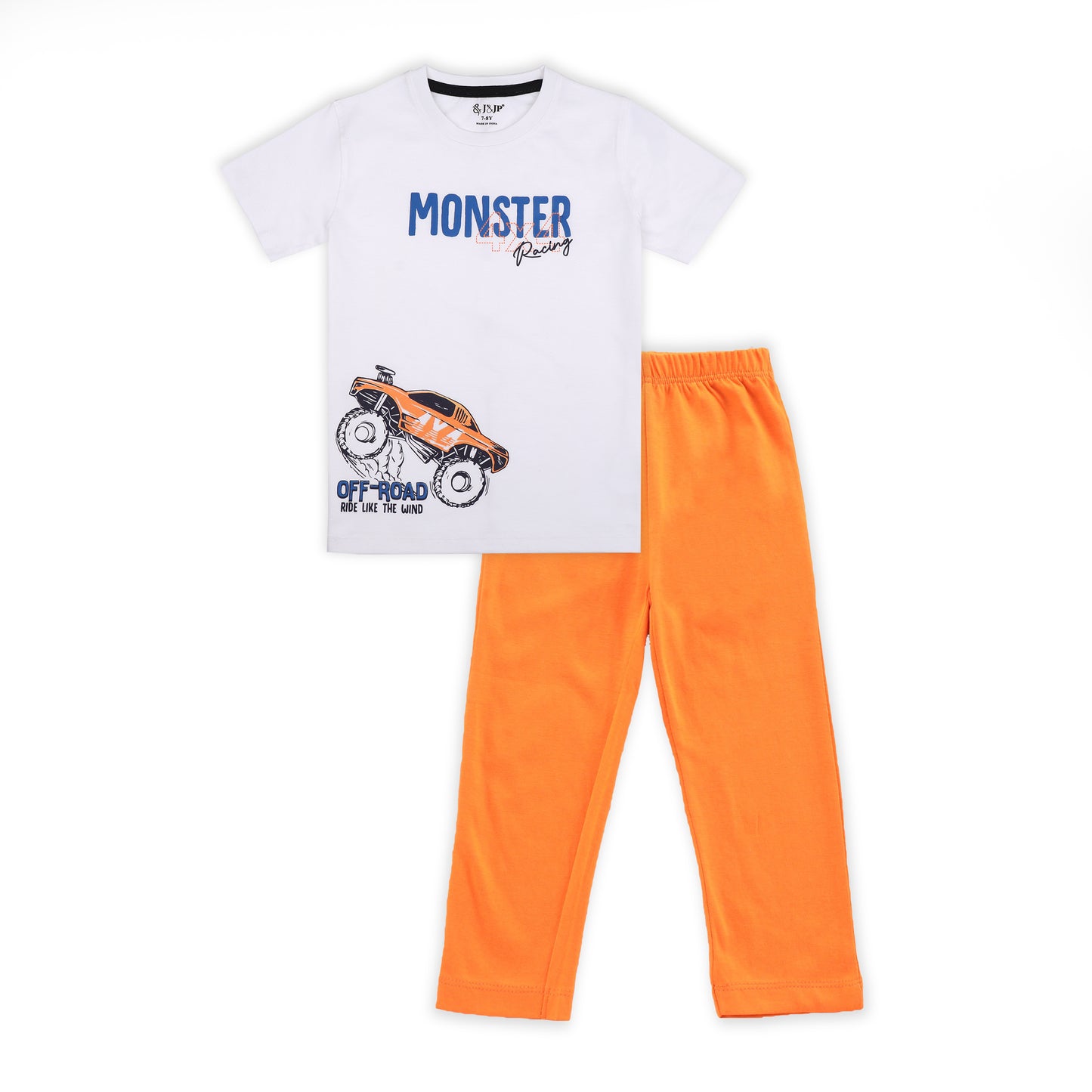 J&JP Kids Boys Printed T-shirt and Pant Set