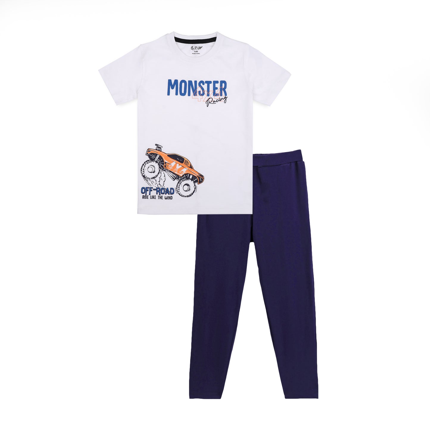 J&JP Kids Boys Printed T-shirt and Pant Set