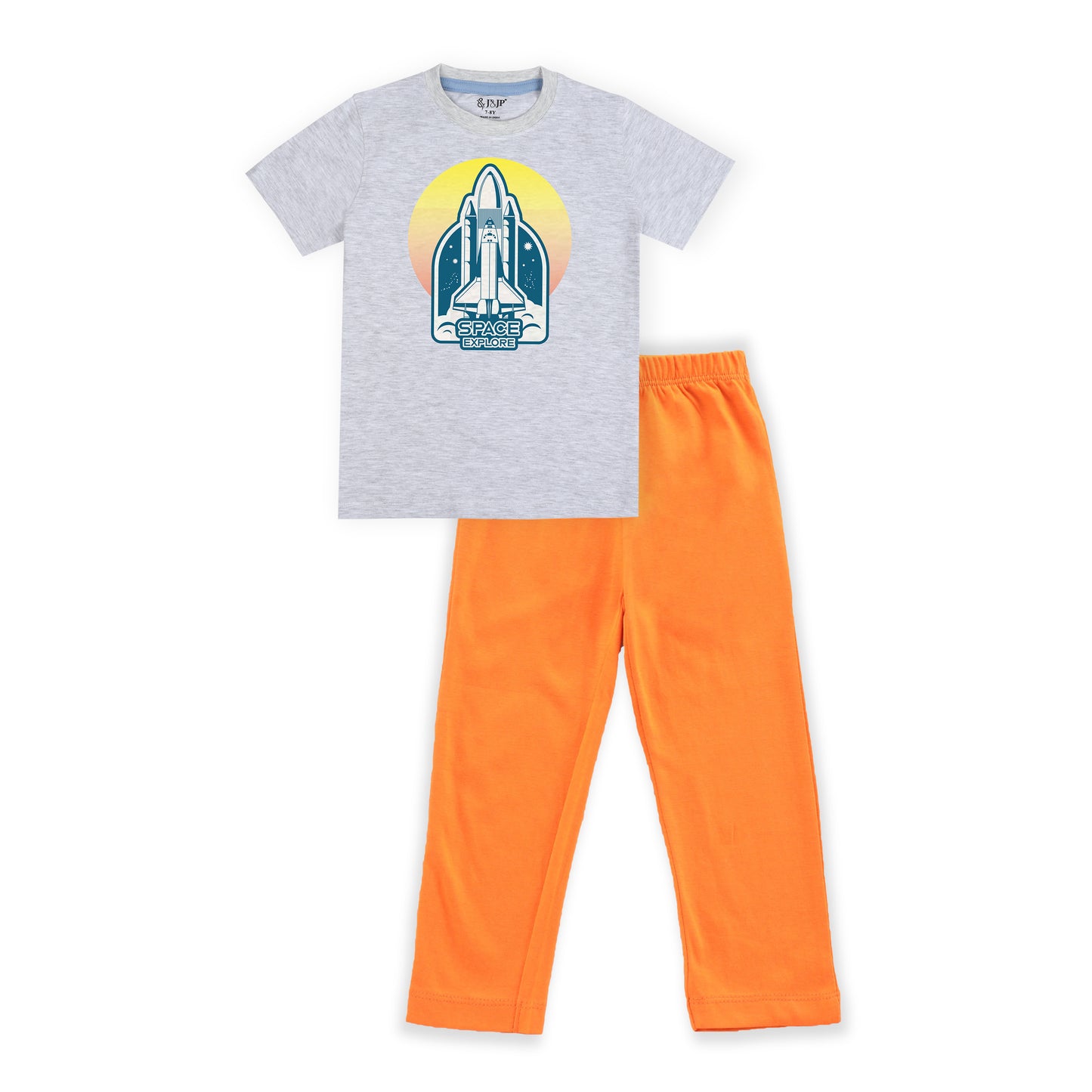 J&JP Kids Boys Printed T-shirt and Pant Set