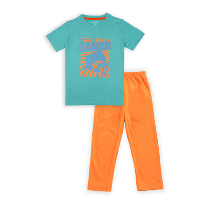 J&JP Kids Boys Printed T-shirt and Pant Set