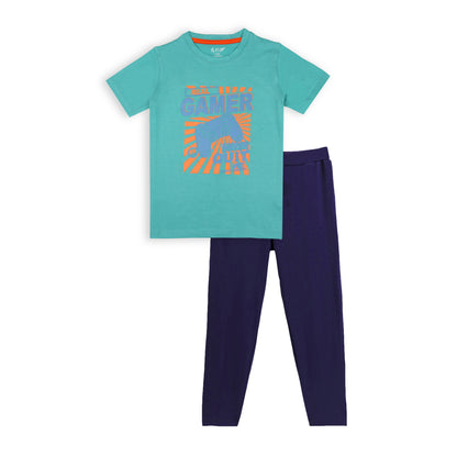 J&JP Kids Boys Printed T-shirt and Pant Set