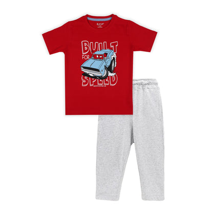 J&JP Kids Boys Printed T-shirt and Pant Set