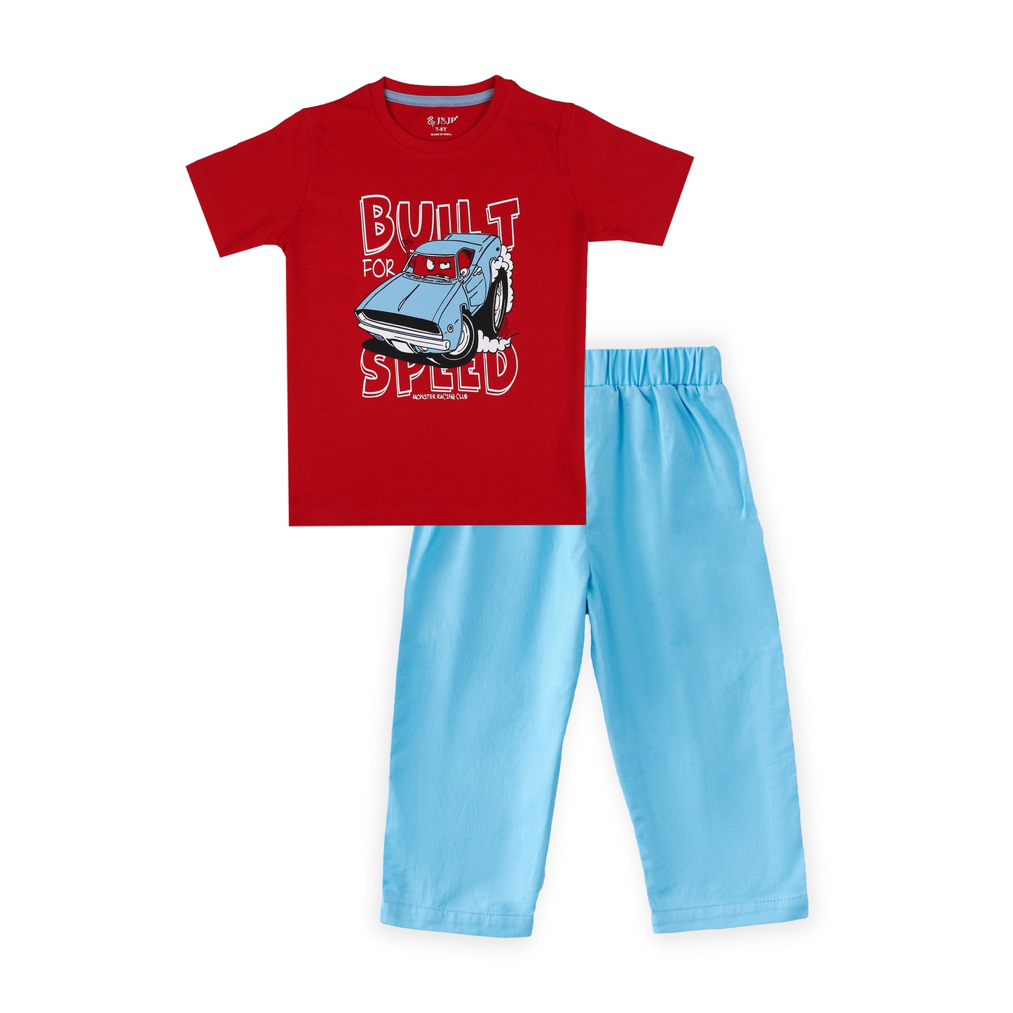 J&JP Kids Boys Printed T-shirt and Pant Set