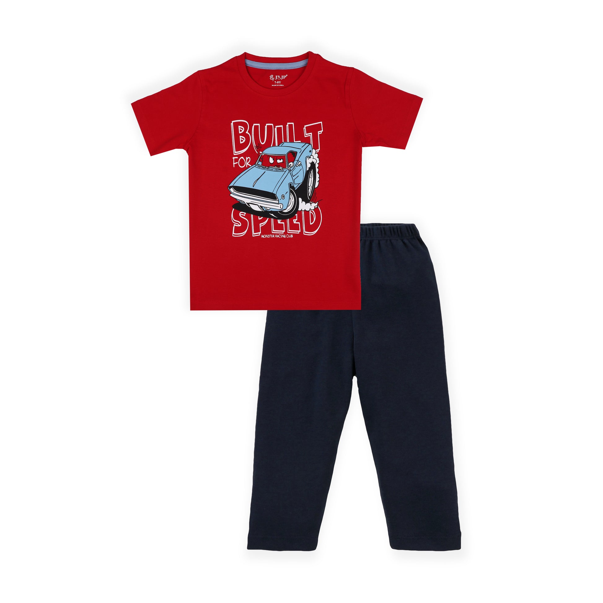 J&JP Kids Boys Printed T-shirt and Pant Set