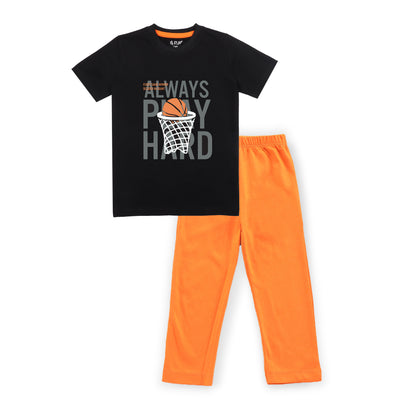 J&JP Kids Boys Printed T-shirt and Pant Set