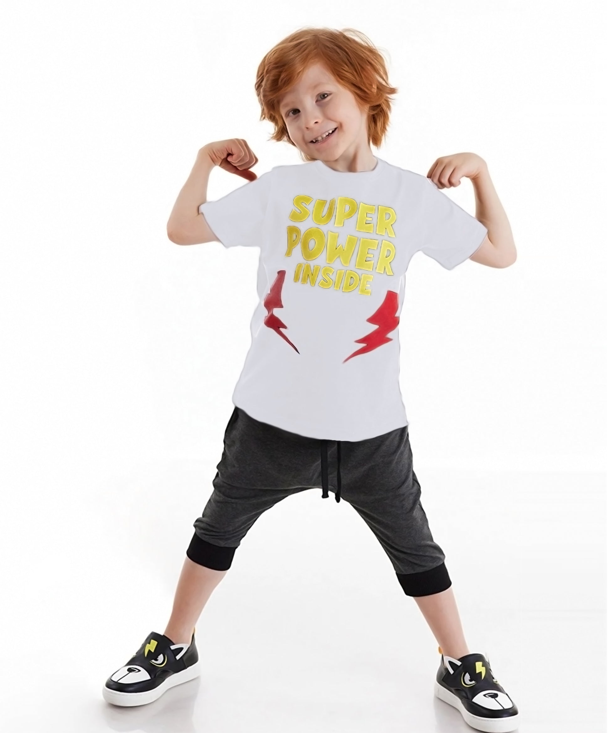 J&JP Kids Boys Printed T-shirt and Shorts set