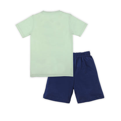 J&JP Kids Boys Printed T-shirt and Shorts Set