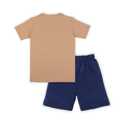 J&JP Kids Boys Printed T-shirt and Shorts Set