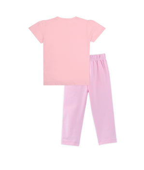 J&JP Kids Girls Printed T-shirt and Pant Set