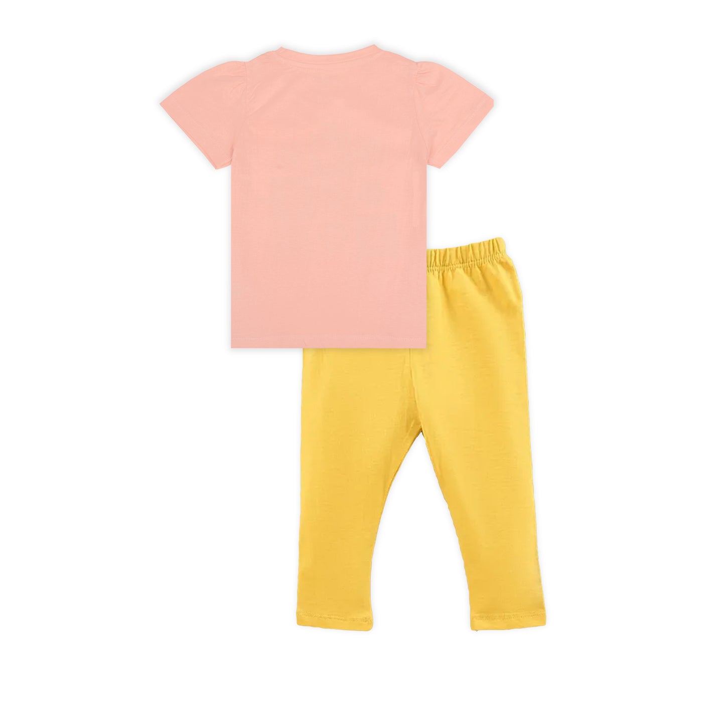 J&JP Kids Girls Printed T-shirt and Pant Set