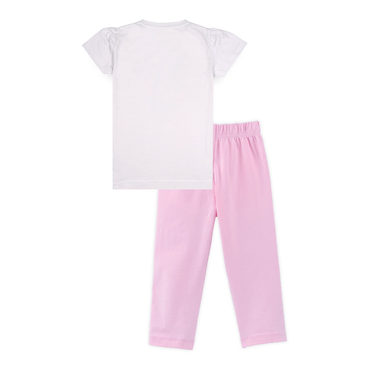 J&JP Kids Girls Printed T-shirt and Pant Set