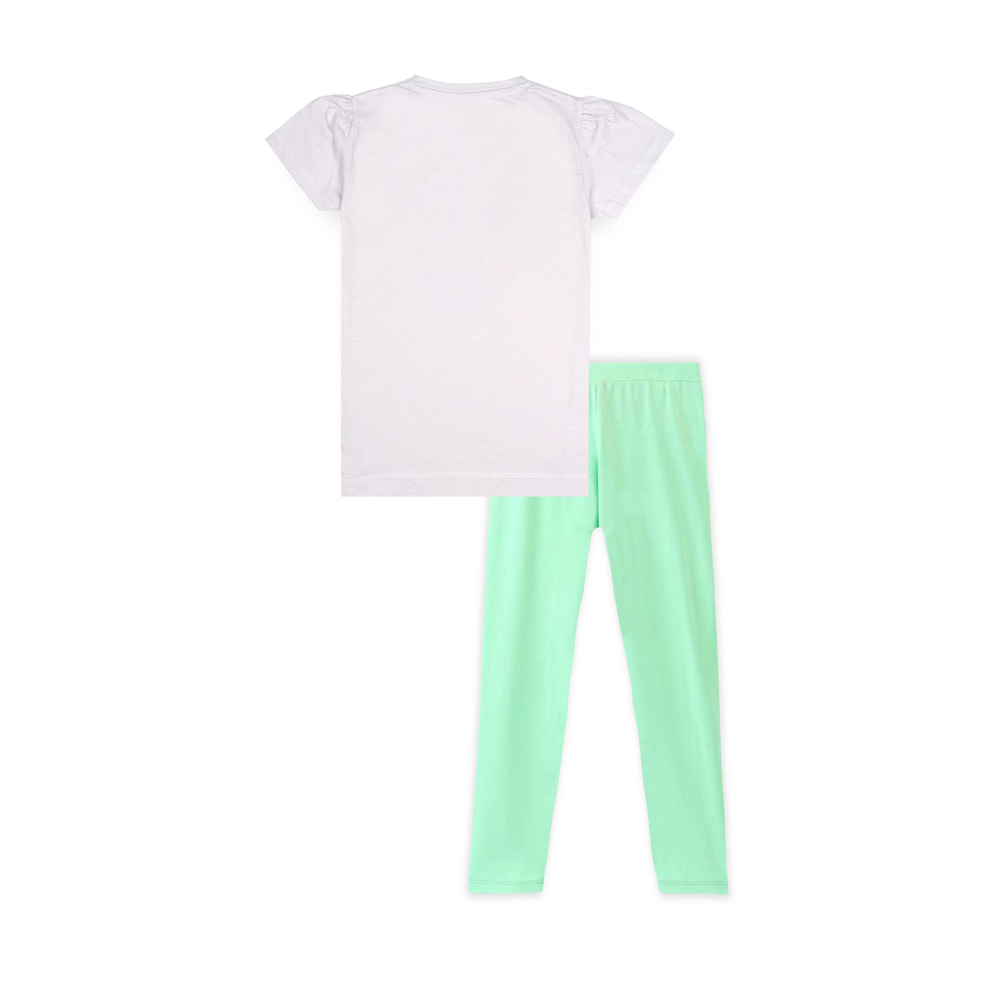 J&JP Kids Girls Printed T-shirt and Pant Set