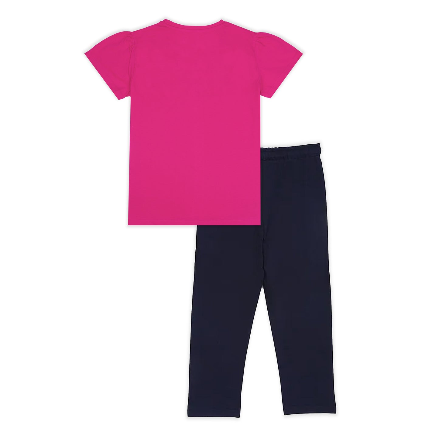 J&JP Kids Girls Printed T-shirt and Pant Set