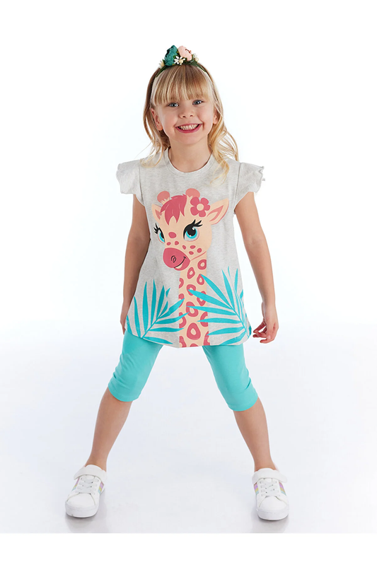 J&JP Kids Girls Printed T-shirt and Pant Set