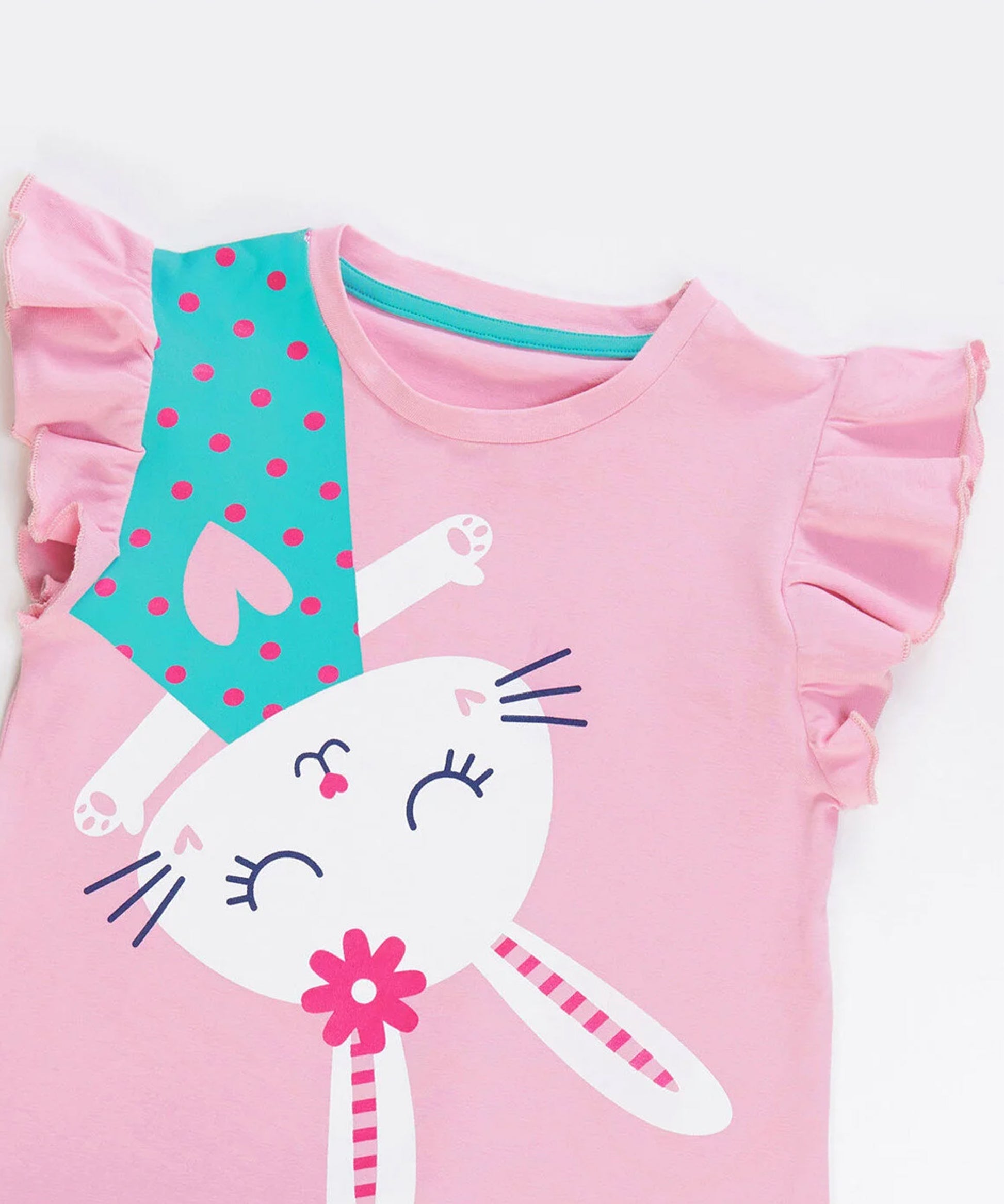 J&JP Kids Girls Printed T-shirt and Pant Set