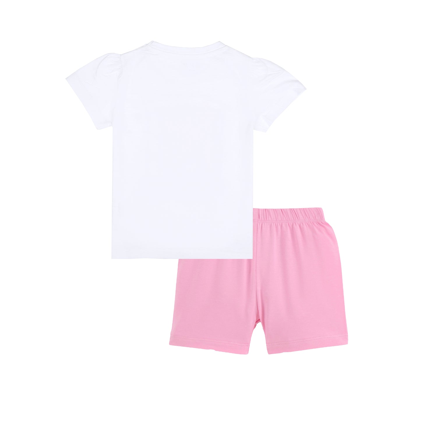 J&JP Kids Girls  Printed T-shirt and Shorts Set