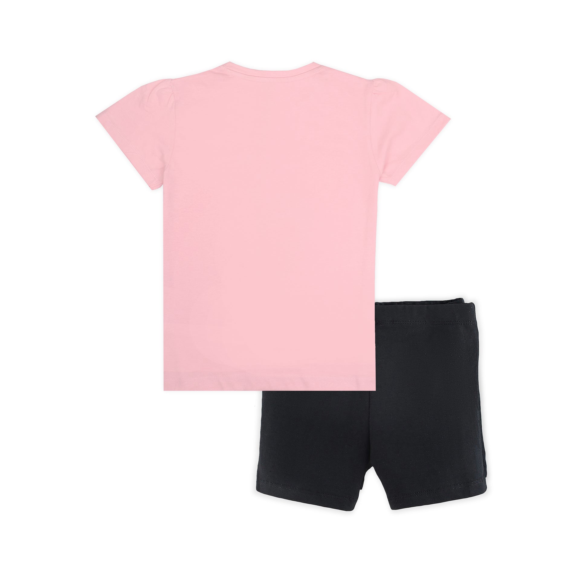 J&JP Kids Girls Printed T-shirt and Shorts Set