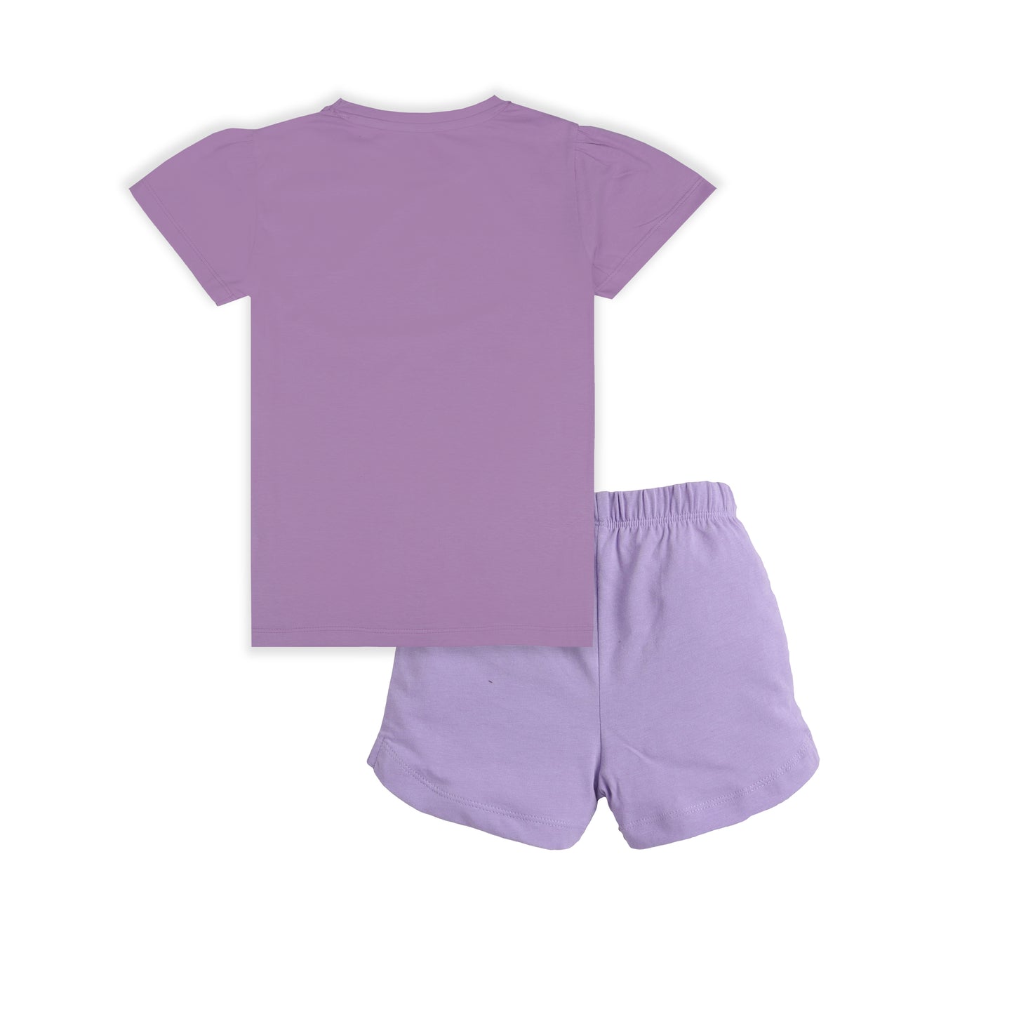 J&JP Kids Girls Printed T-shirt and Shorts Set