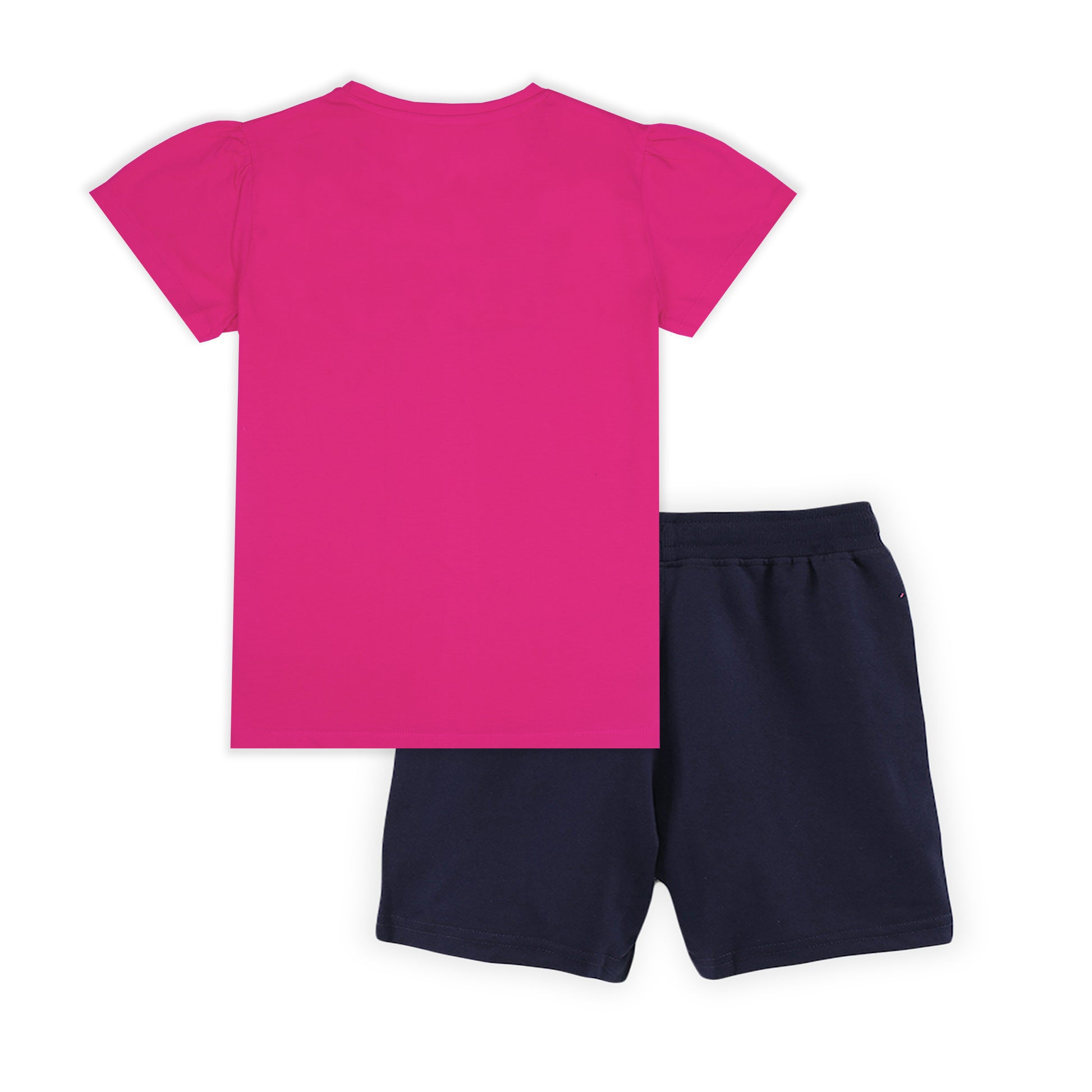 J&JP Kids Girls Printed T-shirt and Shorts Set