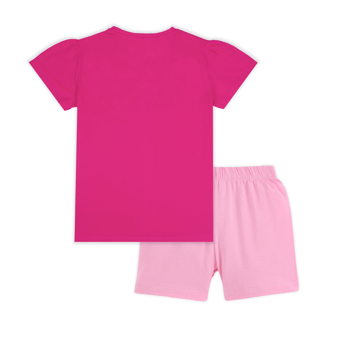 J&JP Kids Girls Printed T-shirt and Shorts Set