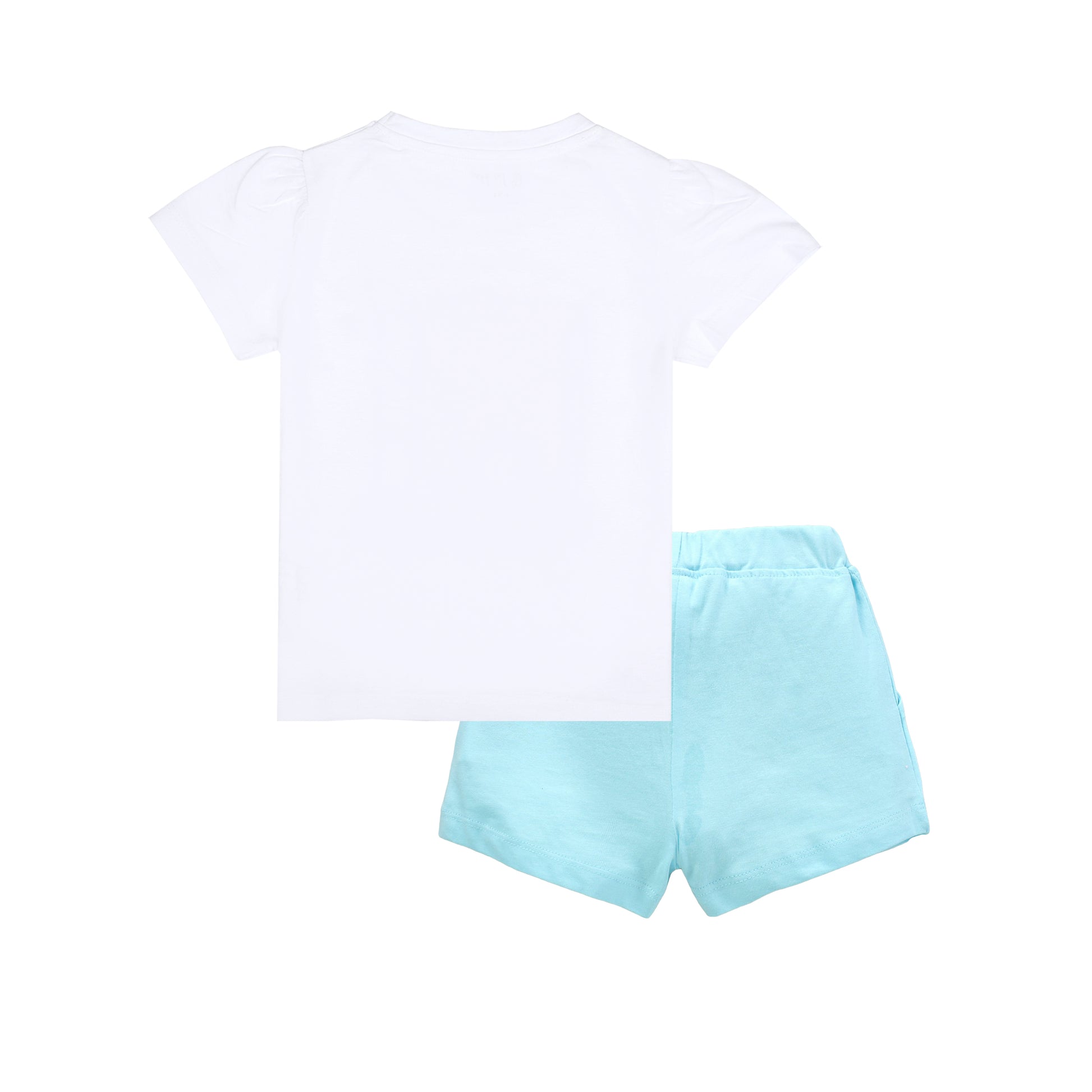 J&JP Kids Girls Printed T-shirt and Shorts Set