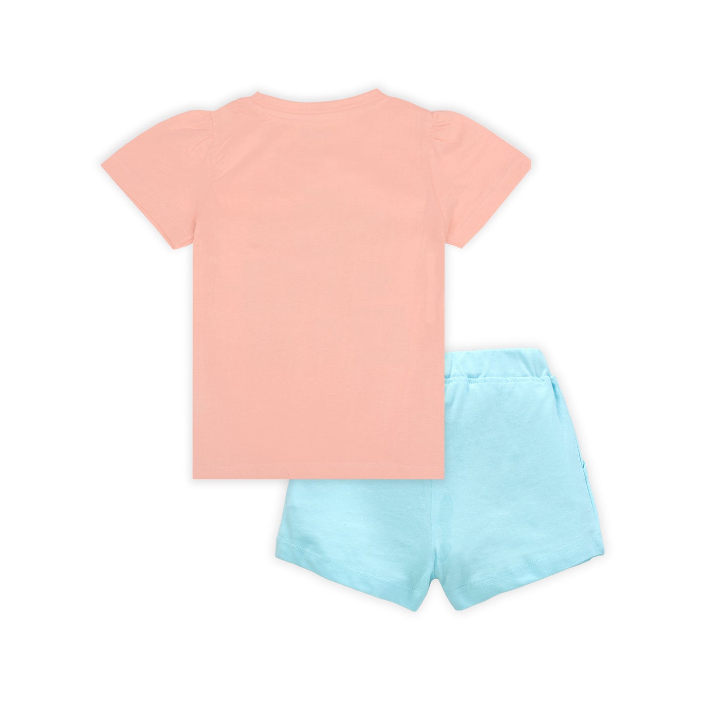 J&JP Kids Girls Printed T-shirt and Shorts Set