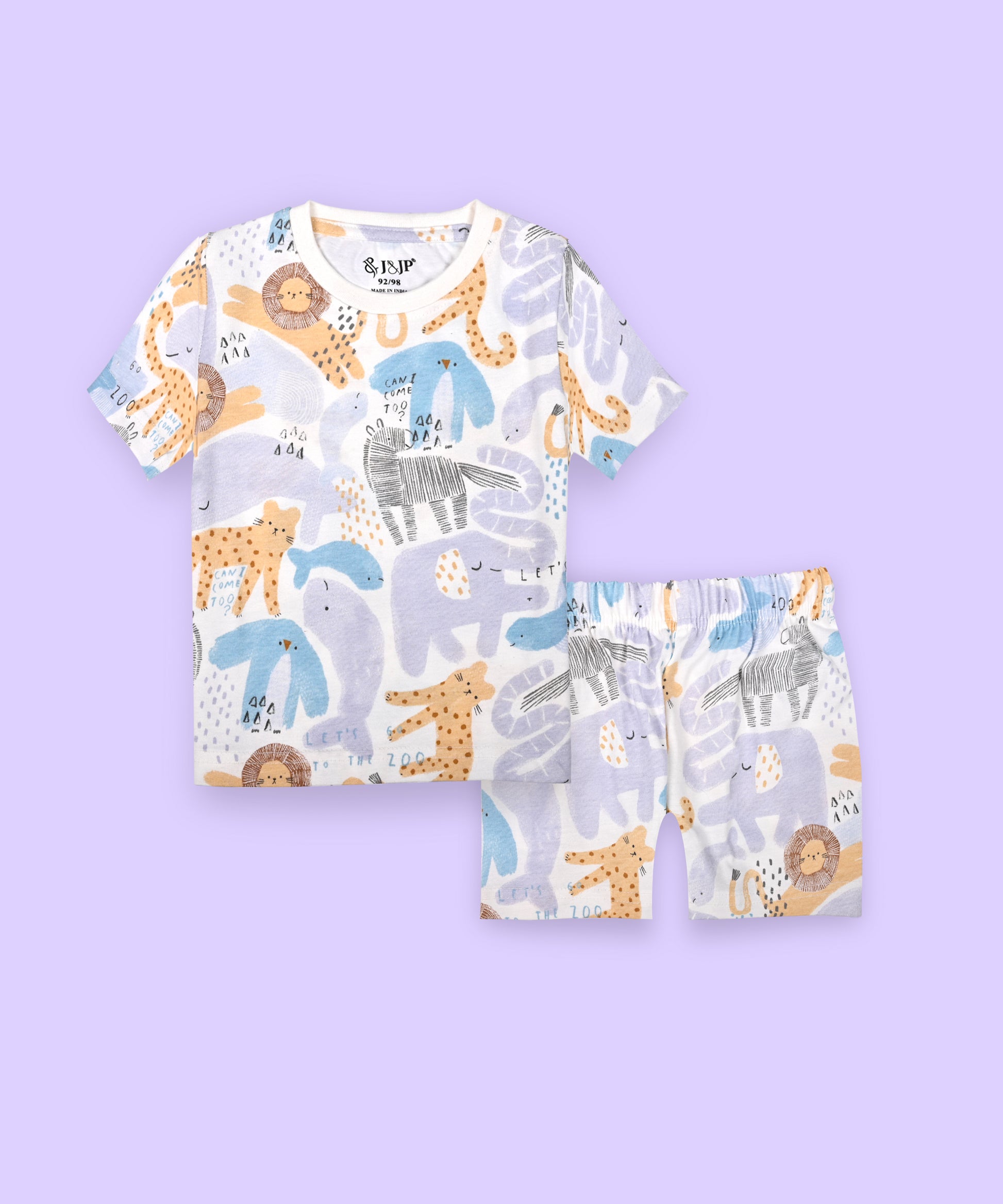 Kids unisex coord set-Animal