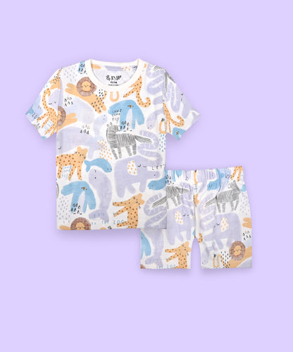 Kids unisex coord set-Animal