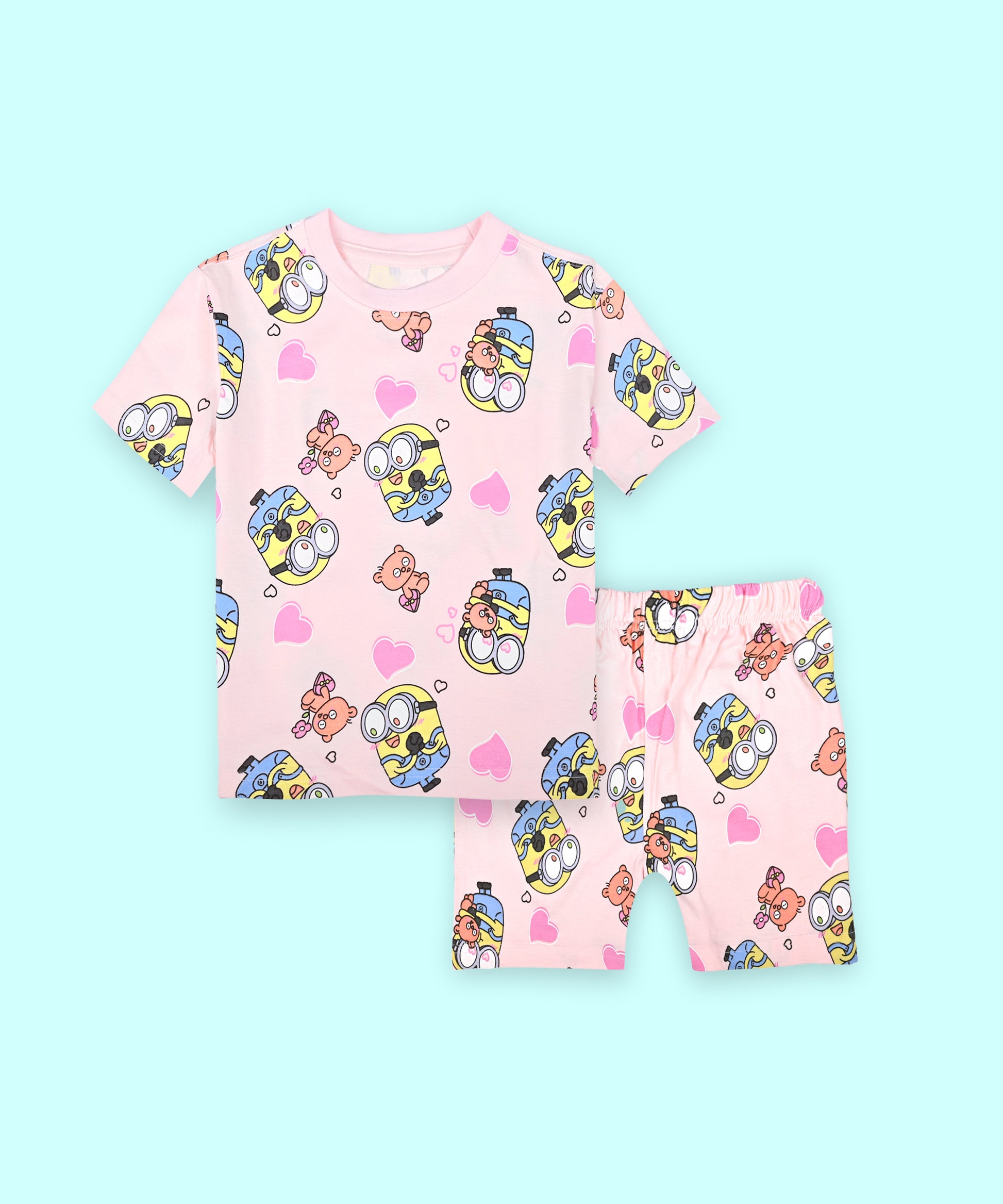 Kids unisex coord set-Minion