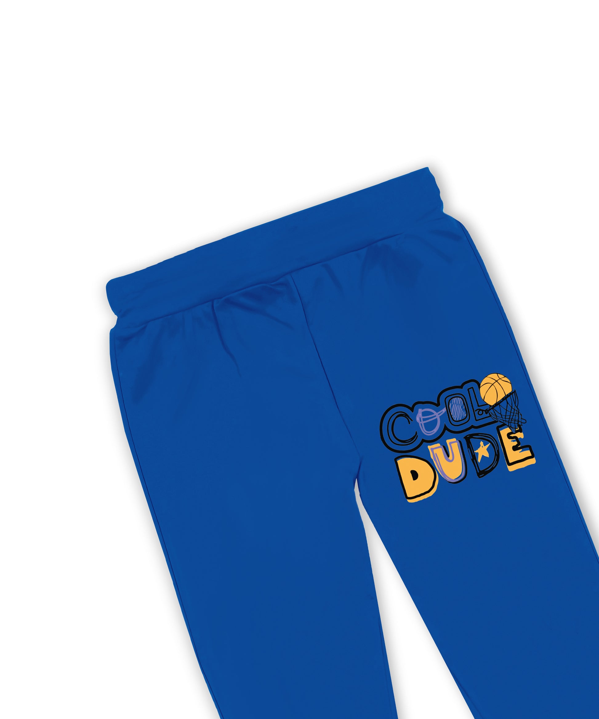 J&JP Kids Printed Track pant -Blue