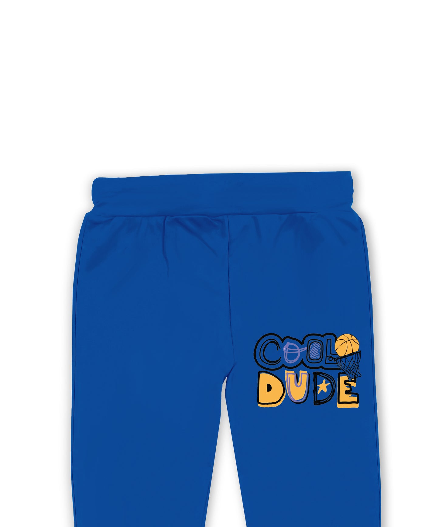 J&JP Kids Printed Track pant -Blue