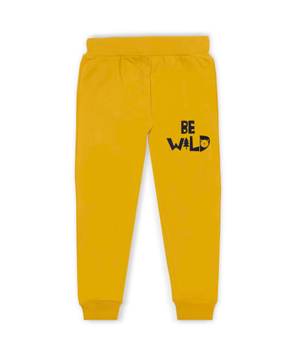 J&JP Kids Printed Track pant - Yellow