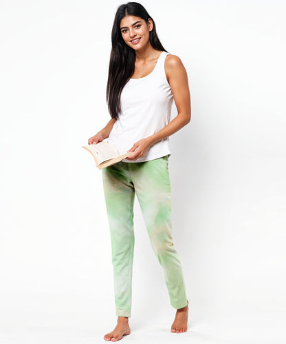 Women Track Pant-Green