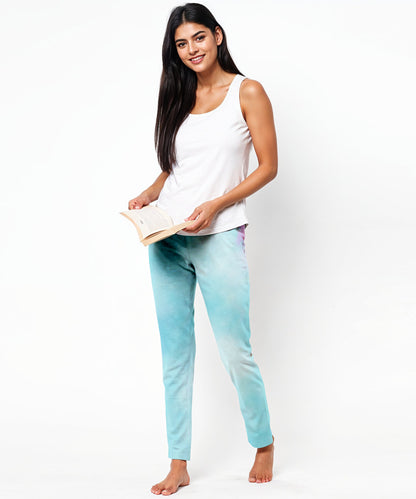 Women Track Pant-Blue