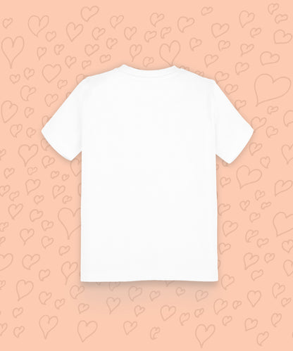 Women T-Shirt My Valentine- White