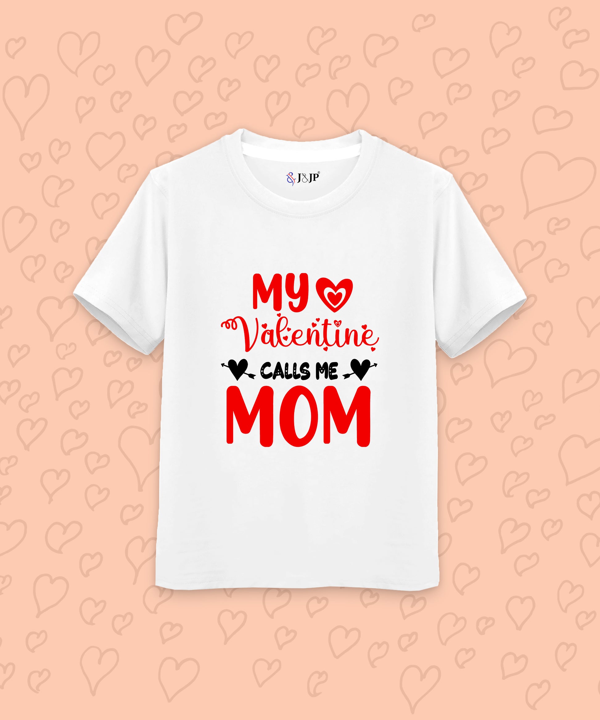 Women T-Shirt My Valentine- White