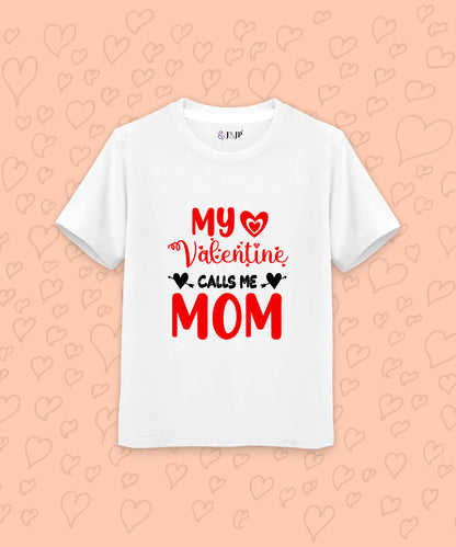 Women T-Shirt My Valentine- White