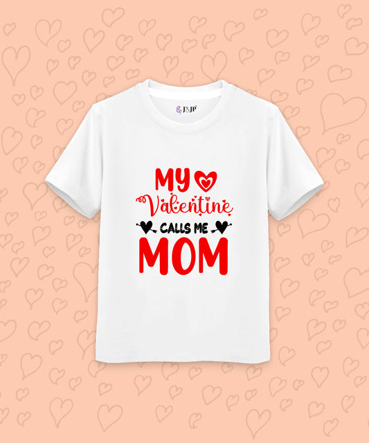 Women T-Shirt My Valentine- White