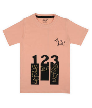 J&JP Kids Boys Printed Half Sleeve T-shirt